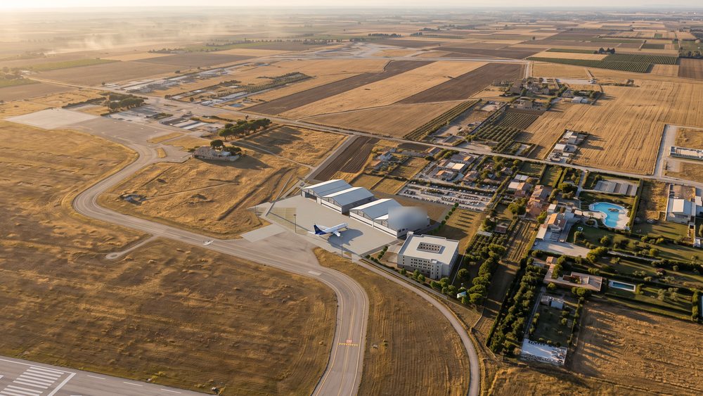 Візуалізація авіаційного комплексу з ескізного проєкту